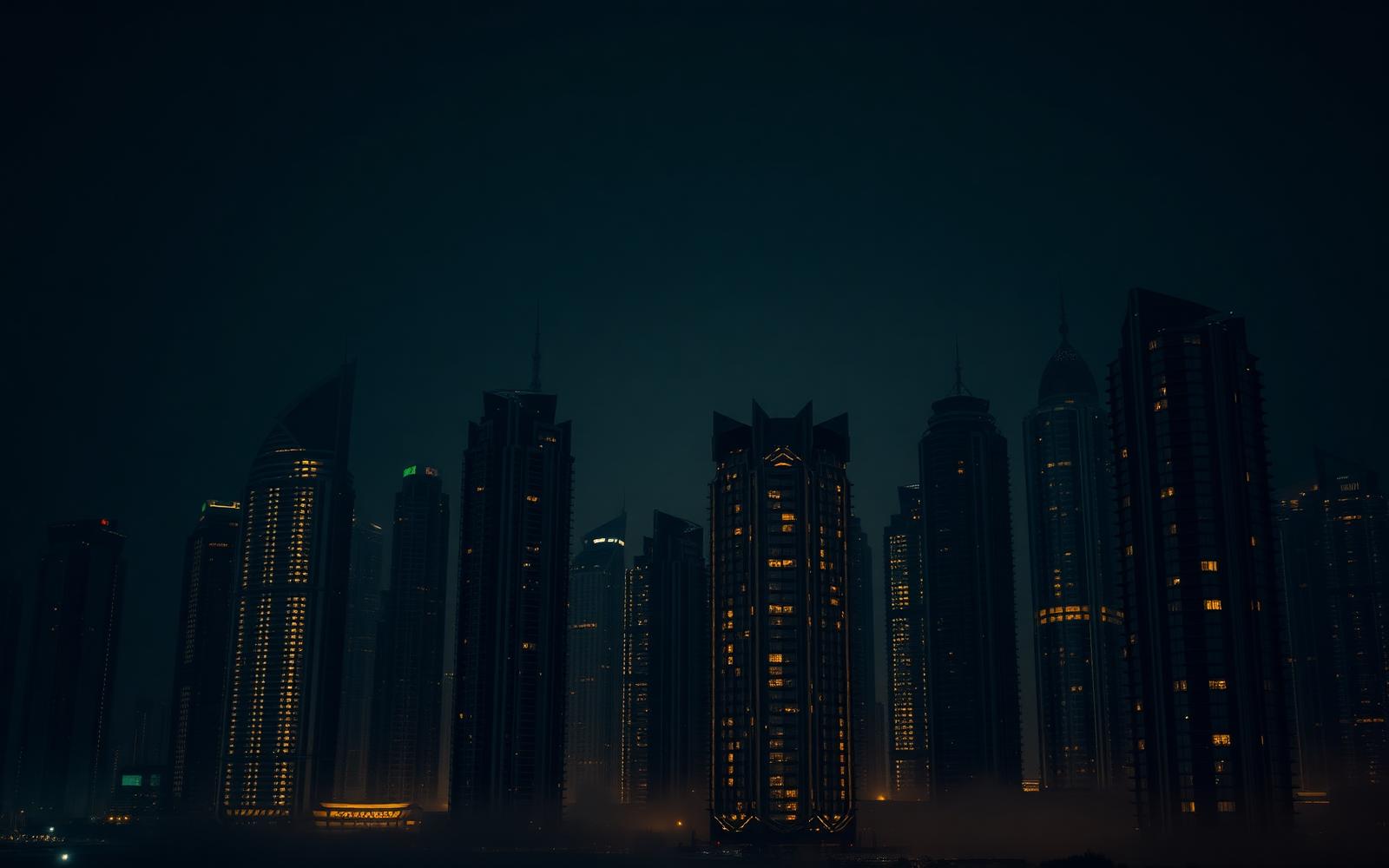 Dubai skyline at dusk — Auma Group's headquarters